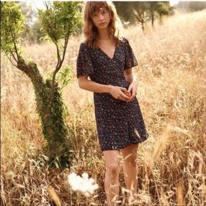 Blue floral Madewell dress